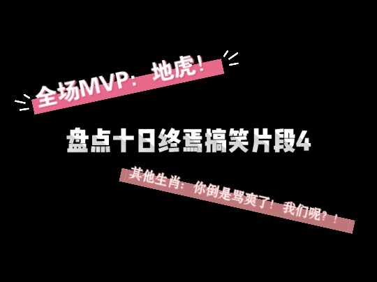 盘点十日终焉搞笑片段4 众位地级生肖的群英会