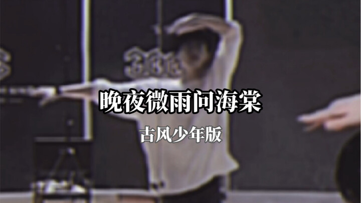 【翻跳】男生古风翻跳~晚夜微雨问海棠