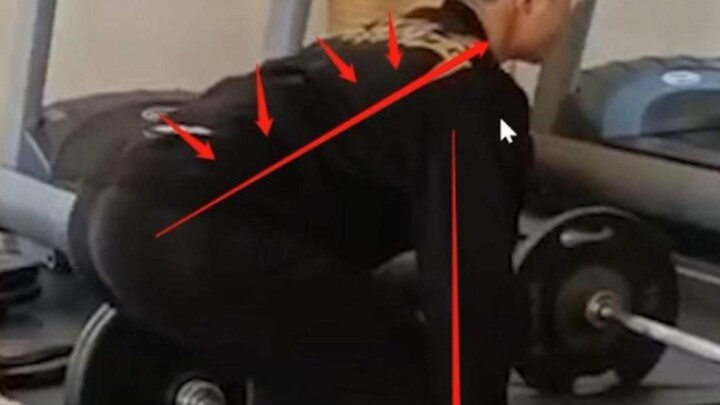 Why does the center of gravity shift forward during a deadlift?