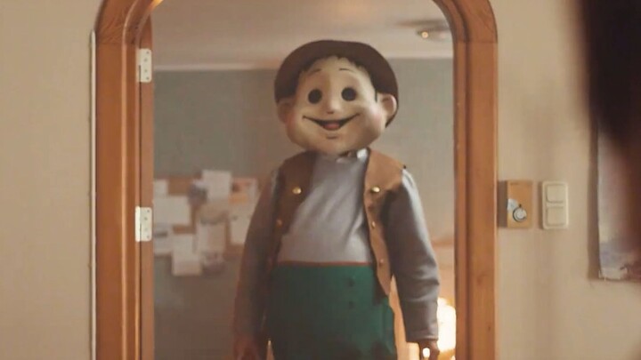 An avenger wearing a smiling-face mask stormed the team-building event, turning the entire venue int