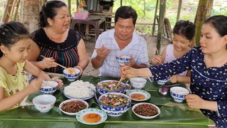Cá Lóc Đồng Nấu Canh Chua Bông Súng Hến Xào Sả Ớt Món Ngon Miền Tây| TKQ & Family T655