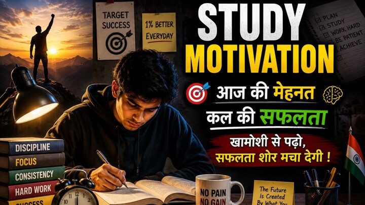 आज की मेहनत ही कल की पहचान बनेगी।थकना मंज़ूर है, लेकिन रुकना नहीं।खामोशी से पढ़ो, सफलता शोर मचा देगी