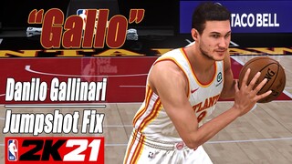 Danilo Gallinari Jumpshot Fix NBA2K21 with Side-by-Side Comparison