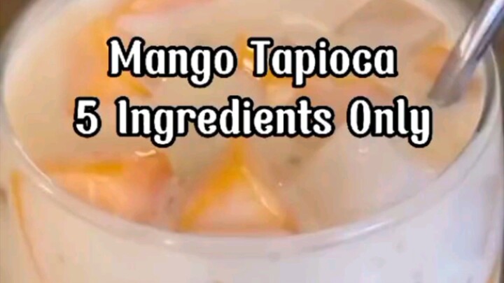 Lets beat the heat with. Mango tapioca