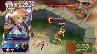 NEW SKIN LESLEY ASPIRANTS VS "EREN YEAGER" YIN NEW ATTACK ON TITAN SKIN!! (WHO WILL WIN?)