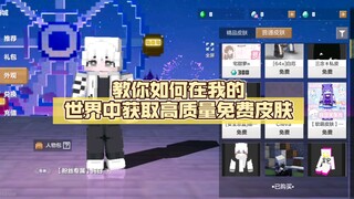【白昼他不白】教你如何在我的世界中获取高质量免费皮肤。