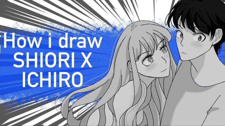 Menggambar anime “A Galaxy Next Door” Shiori goshiki x Ichiro Kuga|| Procreate
