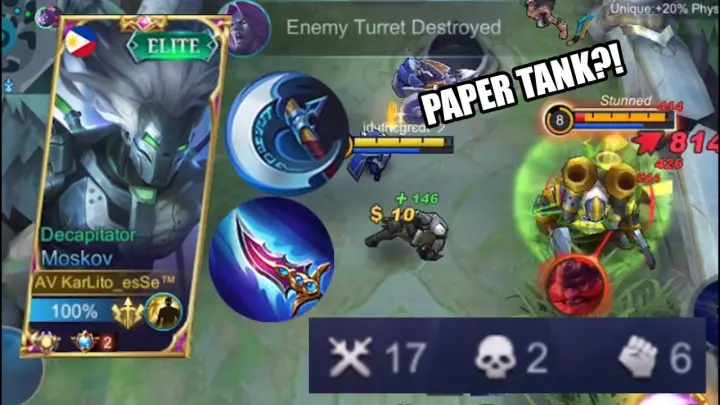 YOU WON'T NEED TANK ANYMORE WITH THIS OVERPOWERED ONE SHOT BUILD! EASY TOWER DIVE ALONE! MLBB