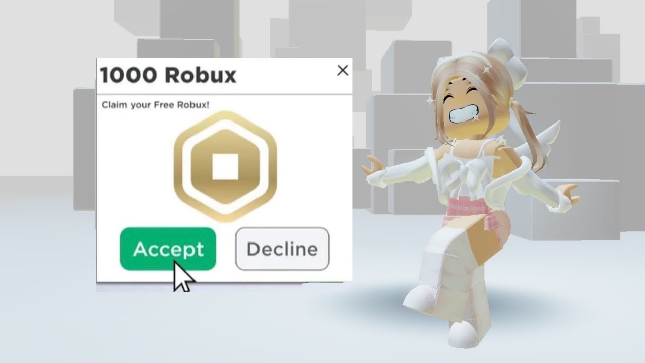 FREE 1000 ROBUX ON ROBLOX 