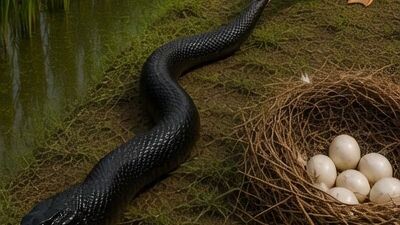 A Mother’s Fight to Save Her Baby 🥺🦆🐍#WildlifeRescue #MotherDuck #SnakeAttack #AnimalRescue #Vira