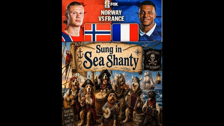 Norway Vs France Sung in Sea Shanty