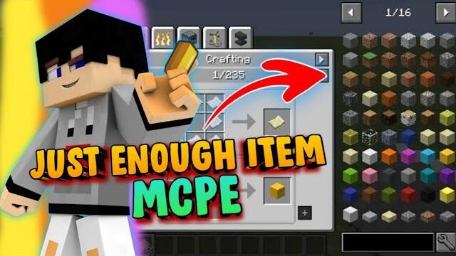 AddOn / Mod JUST ENOUGH ITEM Di MCPE - Support 1.19+