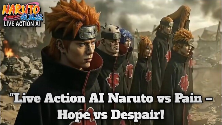 EPIC AI-Generated Live Action Naruto vs Pain! Hope vs Despair - Sub indo
