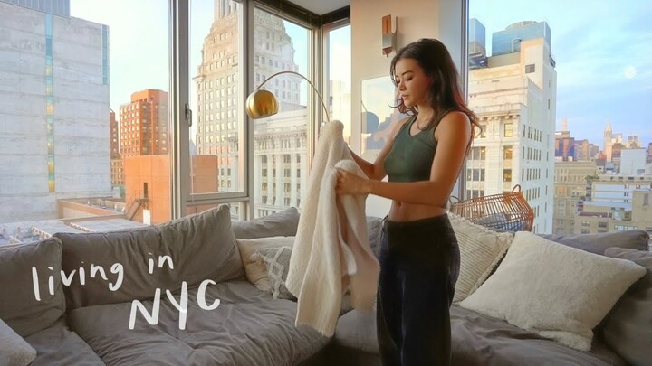 a day in my life living in my *dream* NYC high-rise apartment