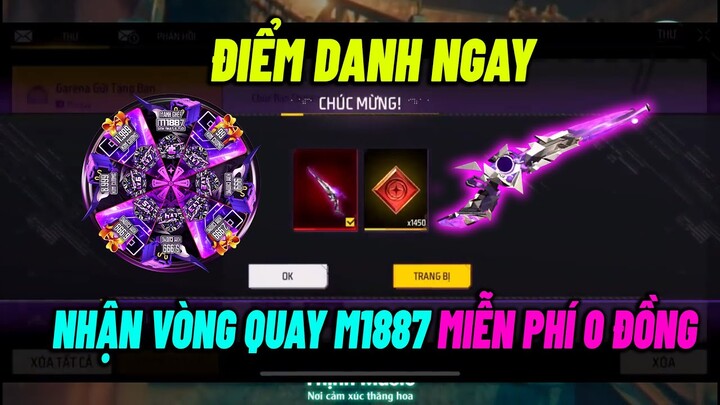 Free Fire | Cách Điểm Danh Nhận Vòng Quay M1887 Sinh Nhật Free Fire Miễn Phí 0 Đồng