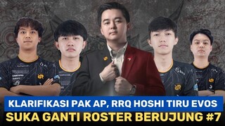 KLARIFIKASI PAK AP, RRQ HOSHI TIRU EVOS SUKA GANTI ROSTER KERJASAMA VIVAROAR DI MPL SEASON 13