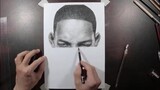Man-shape printer hand-painted Will Smith