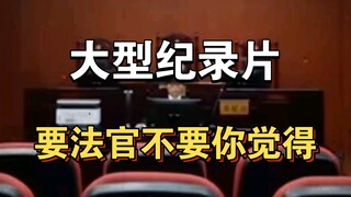 大型纪录片《要法官不要你觉得》！！！持续为您播出！！！