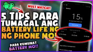 TIPS PARA HINDI MABILIS MALOWBAT ANG PHONE MO!!