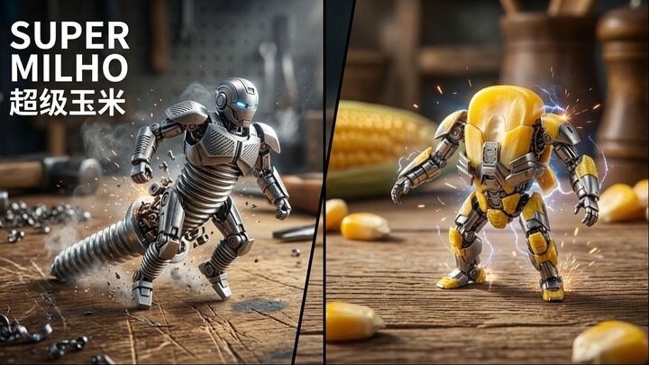 E se os alimentos fossem robôs? 食物会变成机器人吗？