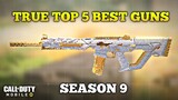 True top 5 best guns in season 9 Cod mobile #codm