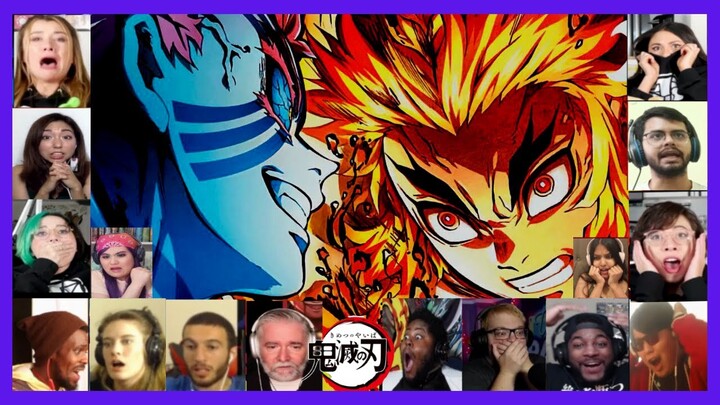 Rengoku Kyojuro Vs Akaza Reaction Mashup | Mugen Train