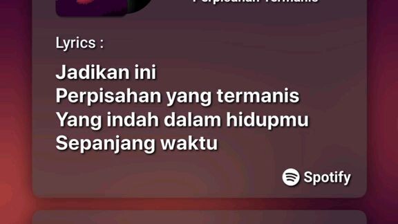 jadikan ini perpisahan yg termanis