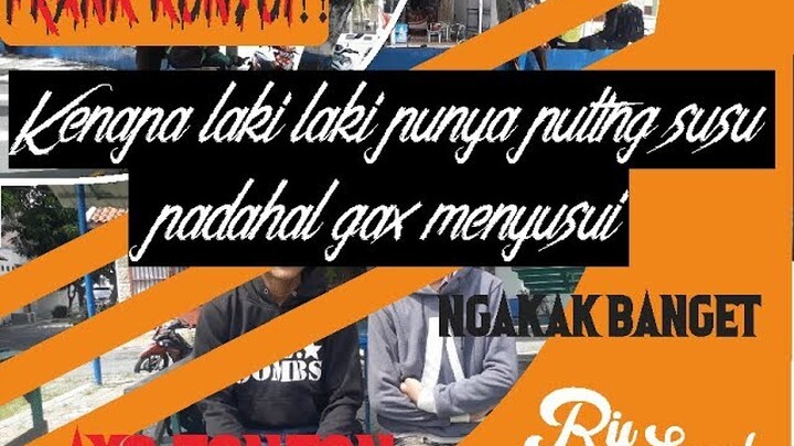 Tete Laki-Laki itu buat apa? -prank pertanyaan konyol-Prank Terbaru Indonesia