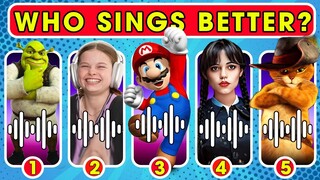 Guess The SONG of Your Favorite Youtubers Netflix Puss In Boots Quiz, Shrek 5,Super mario bros