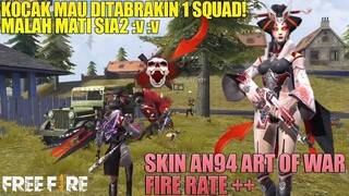 SKIN OP! AN94 ART OF WAR - FIRE RATE SUPER KENCANG! SAPU BERSIH SETENGAH SERVER PURGATORY! FREE FIRE