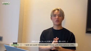 JPOP JO1 SHO MESSAGE FOR INTERNATIONAL FANS