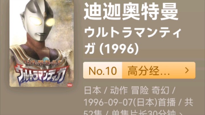 所有奥特曼豆瓣评分（4K按顺序）