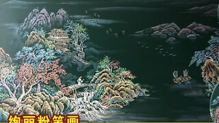 【黑板画】小学老师太厉害了，黑板上绘大美河山