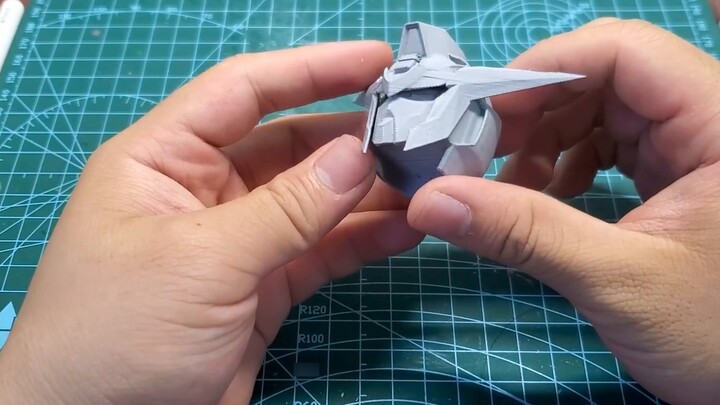 The whole hard work - "PG" Reborn Gundam (I) Modeling and head trial