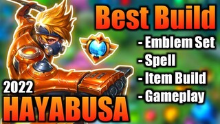 HAYABUSA BEST BUILD 2022 | TOP 1 GLOBAL HAYABUSA BUILD | HAYABUSA - MOBILE LEGENDS | MLBB