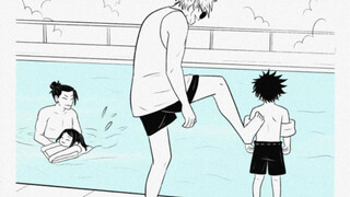 Satu orang dan dua pertarungan untuk menjuluki meme: Xia Youjie menjaga anak-anak vs Gojo Satoru men