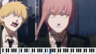 【电锯人/钢琴】OP超燃钢琴改编（完整版）「KICK BACK」