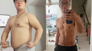 十个月减肥92斤全记录