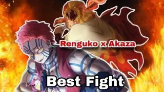 Renguko x Akaza|BEST FIGHT SCENE|Kimetsu no Yaiba