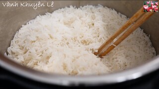 Cách nấu Cơm nhanh bằng Nồi Áp suất Điện INSTANT POT - Chỉ cần BẤM 4 PHÚT là có Cơm chín Vanh Khuyen