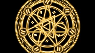 overlay spell magic circle earth on Saikyou Onmyouji no Isekai Tenseiki