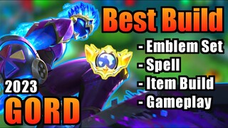 GORD BEST BUILD 2023 | TOP 1 GLOBAL GORD BUILD | GORD - MOBILE LEGENDS | MLBB