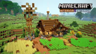 Minecraft Interior and Exterior: Simple Medieval Farmhouse