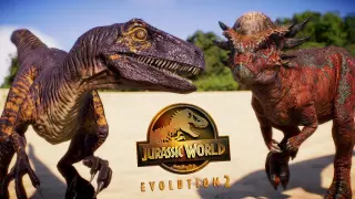 Velociraptor vs Stygimoloch - Jurassic World Evolution 2 | Prehistoric Life [4K]