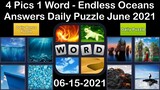 4 Pics 1 Word - Endless Oceans - 15 June 2021 - Answer Daily Puzzle + Daily Bonus Puzzle