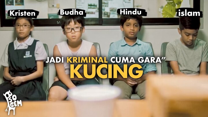 4 anak beda AGAMA jadi kriminal cuma gara” KUCING | cerpen film