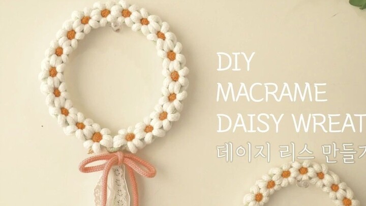 أفكار يدوية مشاركة| تاج زهور البابونج الصغيرة