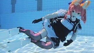 【kigurumi】Tamamonomae undergoing diving training