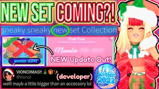 NEW UPDATE OUT NOW FOR WINTER! NEW SET COMING!? GOODBYE ROYALLOWEEN! ROBLOX Royale High Glitterfrost