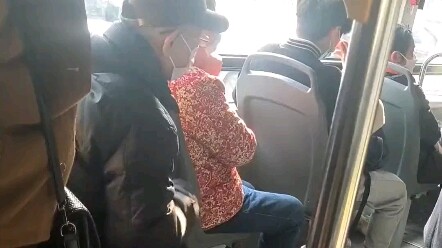 Elderly man berates and drives to tears a young man who refused to give up his seat; another passeng